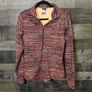 Nike | Therma-Fit | Red Orange quarter Zip  Sz large